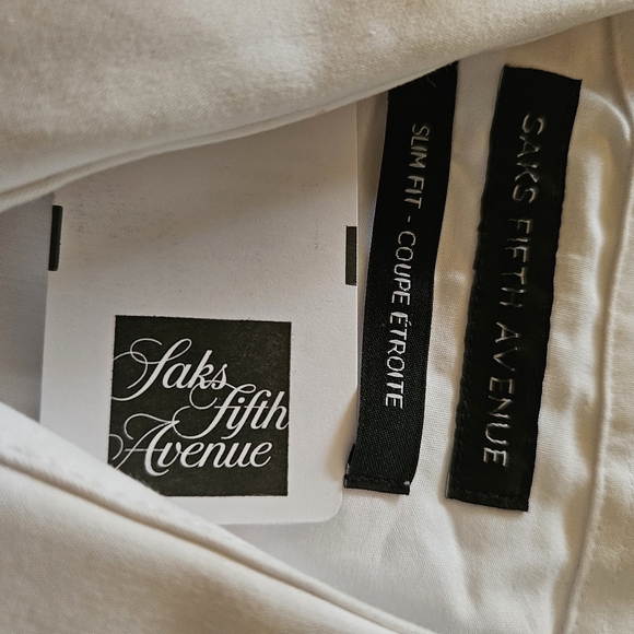 Saks Fifth Avenue White Tuxedo  Shirt 16.5 34/35 - Picture 5 of 6
